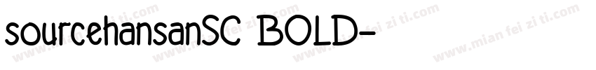 sourcehansanSC BOLD字体转换